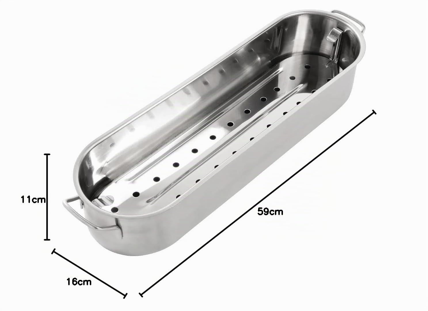Kitchen Craft POACHER18 Clearview - Fuente de acero inoxidable para escalfar pescado (46 cm)