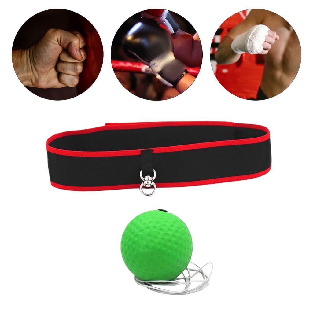 Vaveren 4X Boxing Ball, Ball with Headband for Fight MMA Training Speed Reactions/Kids Punch Focus
