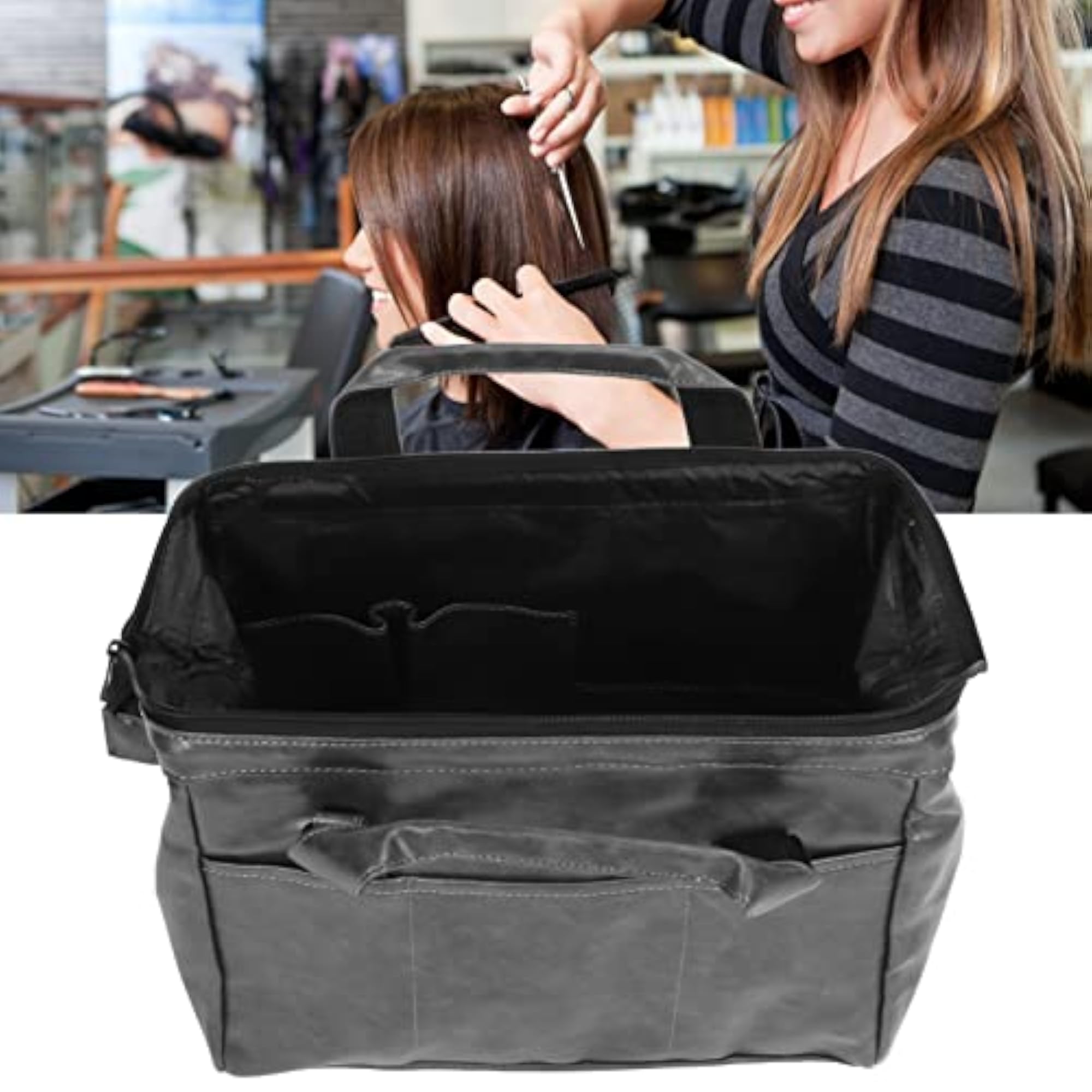 Large-capacity PU Leather Hairdressing Barber Bag