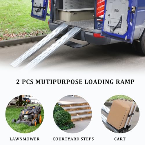 Rampas de carga de acero de carbono 63'' 2 piezas miniatura 5