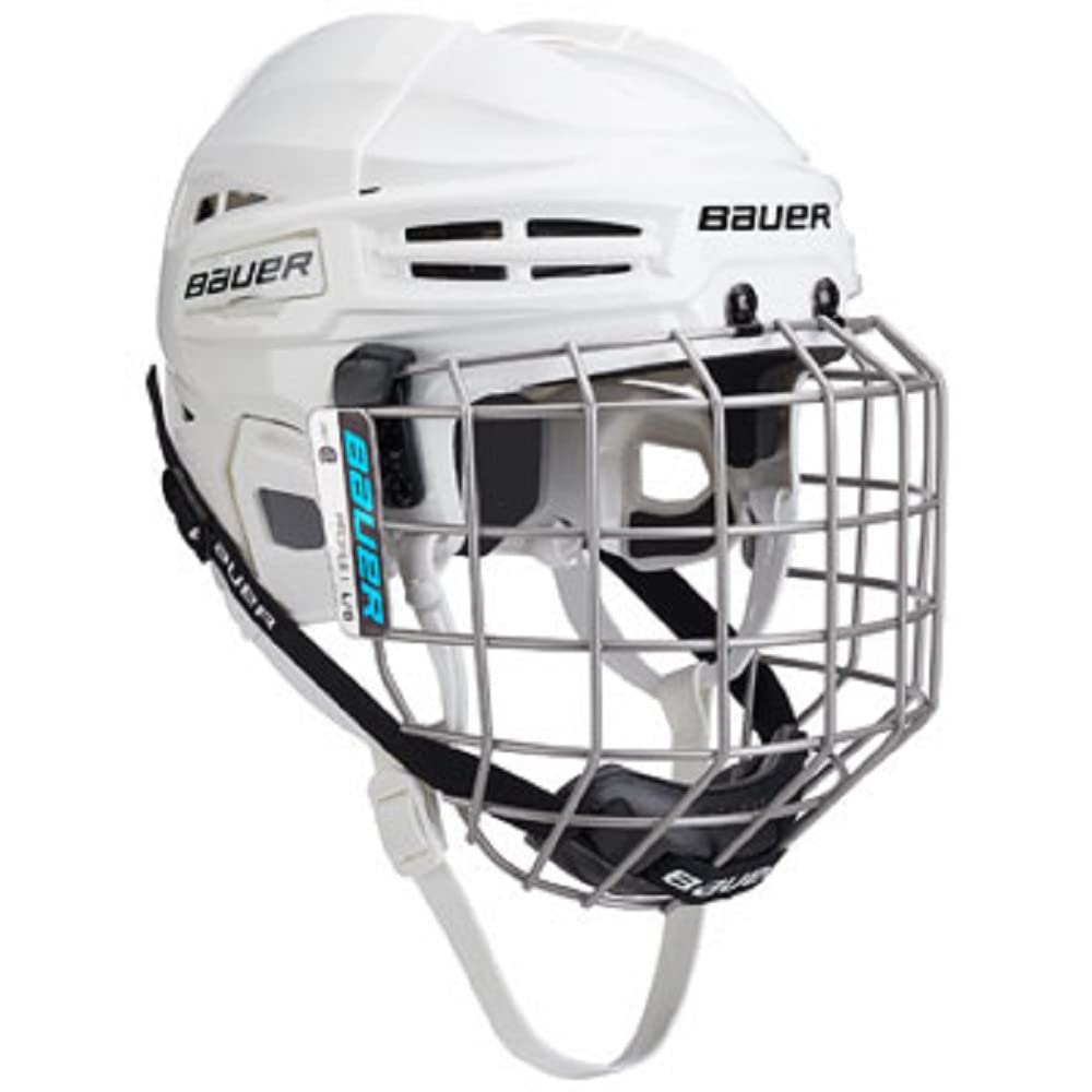 Bauer IMS 5.0 (II) Senior Hockey Helmet Combo, Large, WhiteLargeWhite