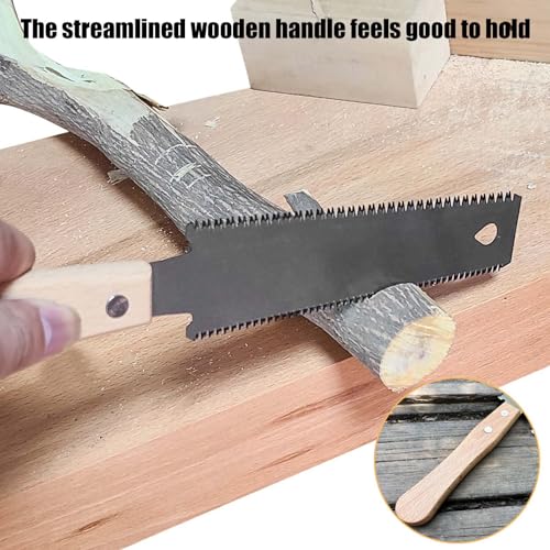 3 Stück Japansäge Handsäge Japansägen: 300mm Holzsäge mit Doppelseitiger Sägezahn, Japansäge Set SK5 Karbonstahl Japanische Säge, Japansäge Leichte Zugsäge für Feinschnitte Hart- und Weichholz, DIY