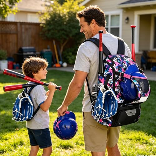 Mochila de sóftbol ajustable grande para evitar dolores de espalda en adolescentes 3