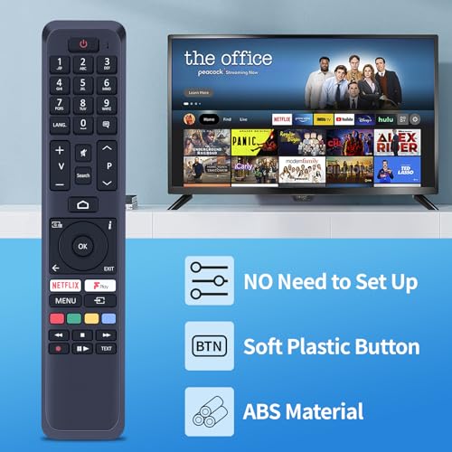 TCNOUMT fit for Toshiba CT-8555 Remote Control Replacement for Hitachi TV RC43161 - Image 3