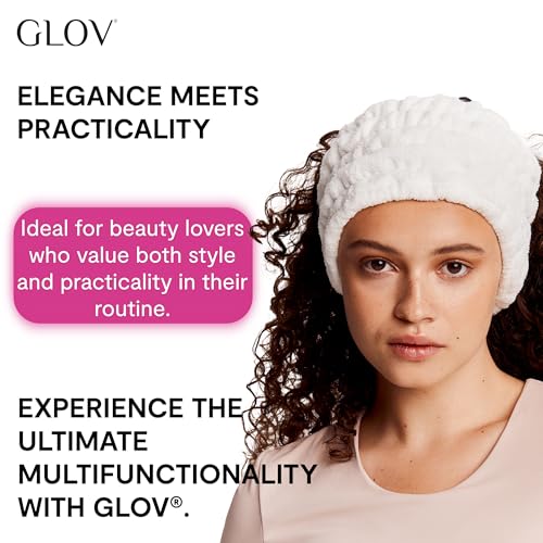 GLOV Bundle de cuidado capilar con diademas y toalla de microfibra absorbente para el cabello 7