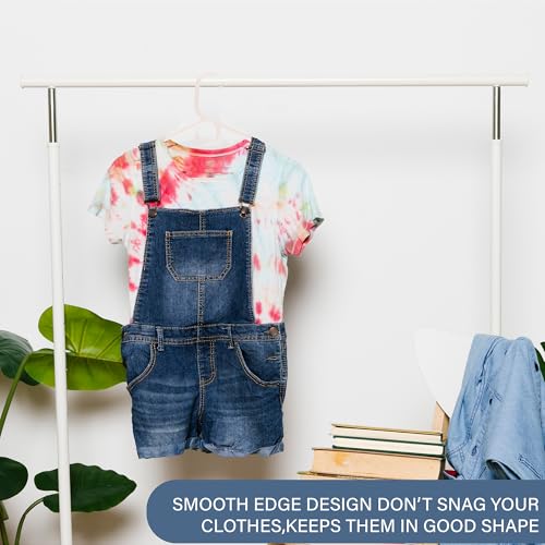 Image of Kuber Industries Pack of 12 Multipurpose Cloth Hangers for Wardrobe | Plastic Hangers for Clothes, Shirt, Saree, Bra, Pant, Shawl & Cap | Hangers for Cloth | American Style | Red & White