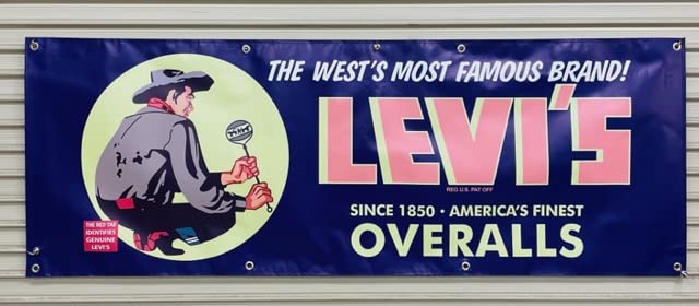 Amazon.co.jp: リーバイス ビニールバナー アンティーク ジーンズ