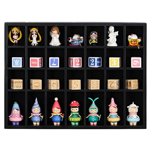 ARRAWIS Vitrina de cristal de chupito negro