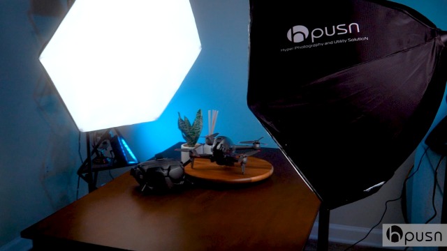 HPUSN 10ft Backdrop Stand & 30x30 Softbox Lighting Kit - Photo Video Studio Setup