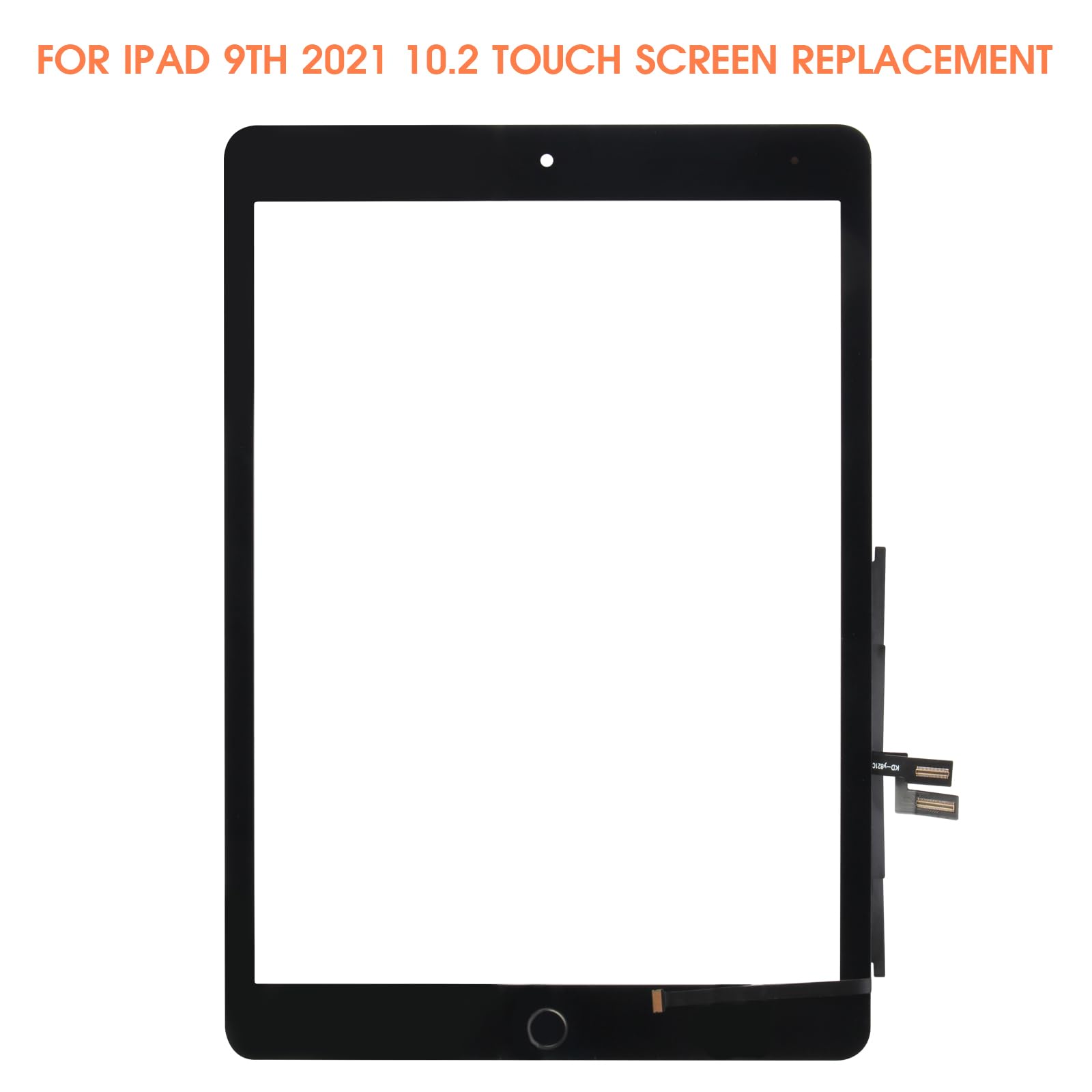 Écran Tactile pour iPad 9th 2021 10.2" A2603 A2604 Noir avec Home Button