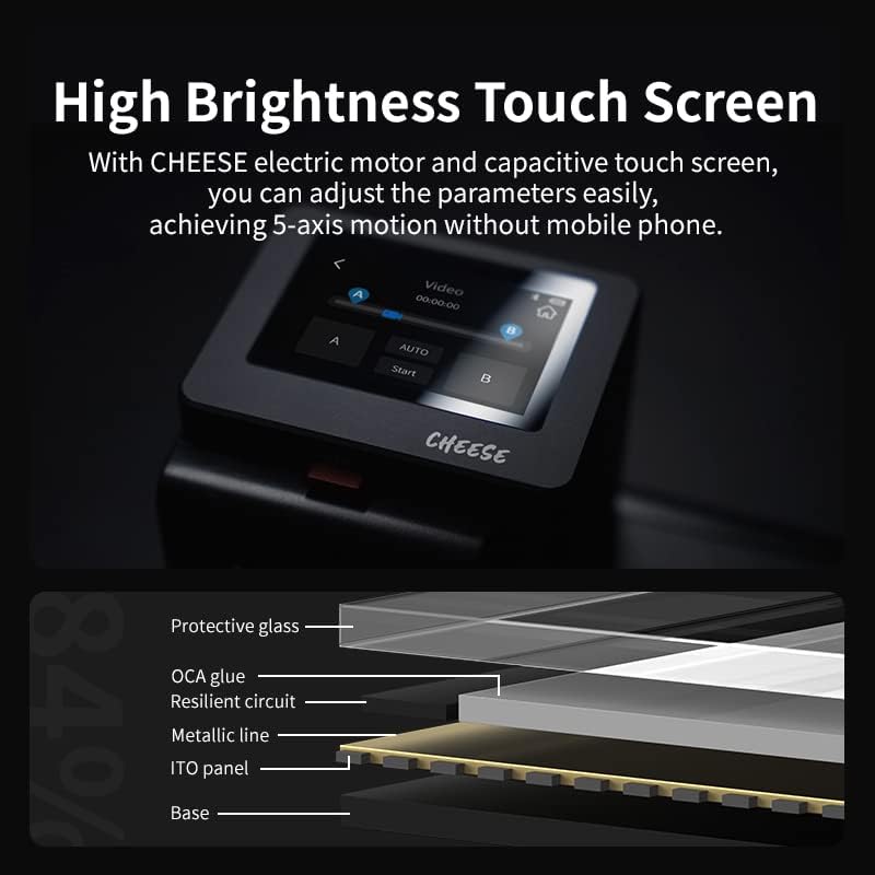 Mini Camera Slider Chocolate Pro Cheese Motorized Slider 70cm/27.55”Compatible with DJI&ZHIYUN Stabilizers