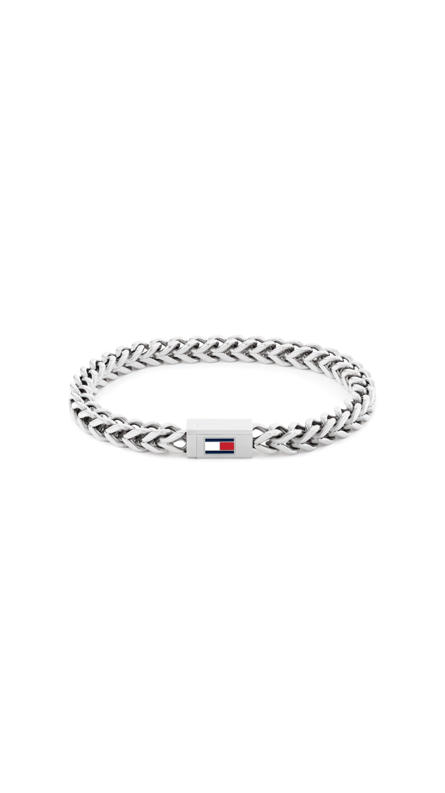 Tommy Hilfiger Jewelry Men's Chain Bracelet in Stainless Steel with the Iconic Flag - 2790647S