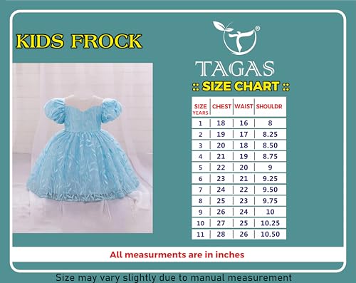 Image of TAGAS Girls' Dress||Party (Frock) ||Baby Girl Dress|| Frock for Girls|prinsses Dresses | Dress for Girls|