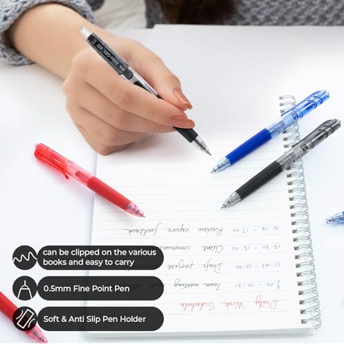 M&G Bolígrafos retráctiles de gel 0.5mm 8 unidades miniatura 5