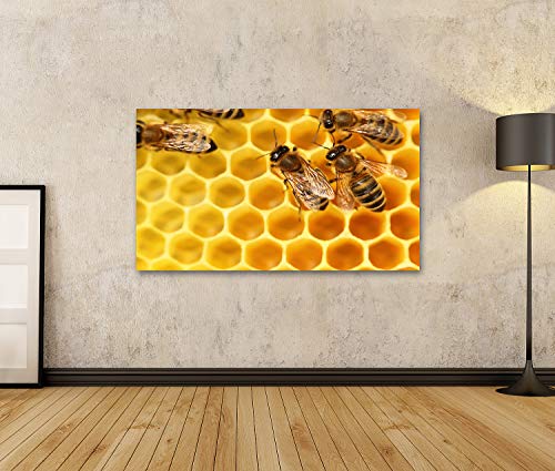 Tableau sur toile abeilles de haute précision aux couleurs durables