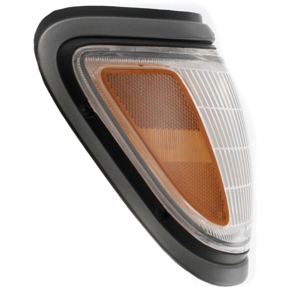 ZHONGXINGGUOJI Corner Light for Toyota for Tacoma 1995-1997 W/Black & Gray Trim Passenger Incandescent Clear&Amber Lens