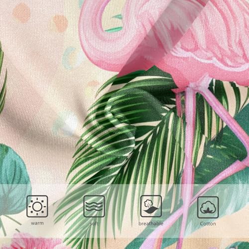 Cotton Girls Underwear Toddlers Tropical Pink Flamingo Palm Leaves Panties Little Girl Colorful Briefs Girls Undies 2t3