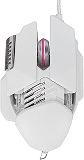 Wired Gaming Mouse, Pc Gaming Mice with 6 Programmable Buttons and RGB Backlit 12800 Dpi Adjustable Computer USB Mouse for Pc Laptop