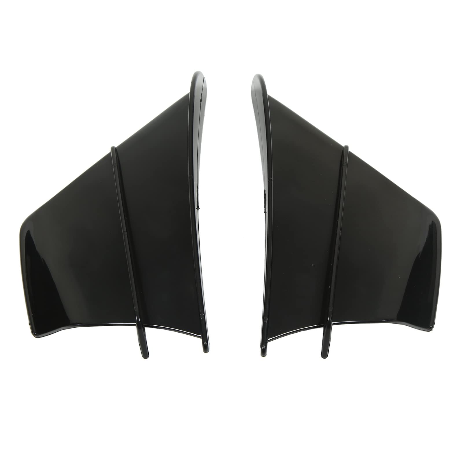 Aileron Latéral de Moto, Remplacement D'ailes Aérodynamiques de Carénage Avant pour 400 250 Z900 Z1000 (Noir brillant)