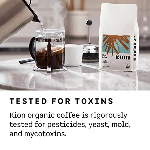 Kion Organic Coffee | Tested For Toxins | Roasted To Maximize Health And Taste | Medium Roast 12 Oz (1 Pack) #TOP3