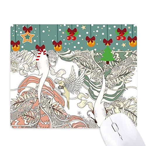 Tapis de souris grand tapis de bureau de Noël carpe rouge vert en caoutchouc antidérapant