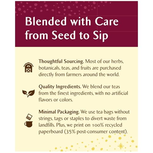 Image of Celestial Seasonings Herbal Tea, Cranberry Vanilla Wonderland, 18 Count (Pack of 6)