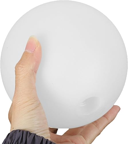 Kichvoe Pantalla de bola blanca lechosa Lámpara de mesa de vidrio Pantalla de lámpara de globo de vidrio Pantalla de lámpara de vidrio Sombras de