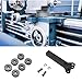 QingYJ High Hardness Metal Lathe Tools, Lathe Tools Metal Cutting, Accessories and 3 Sets of Pattern Knurling Wheels, Effective Lathe Tools for Processing Steel Iron Aluminum Alloy and More