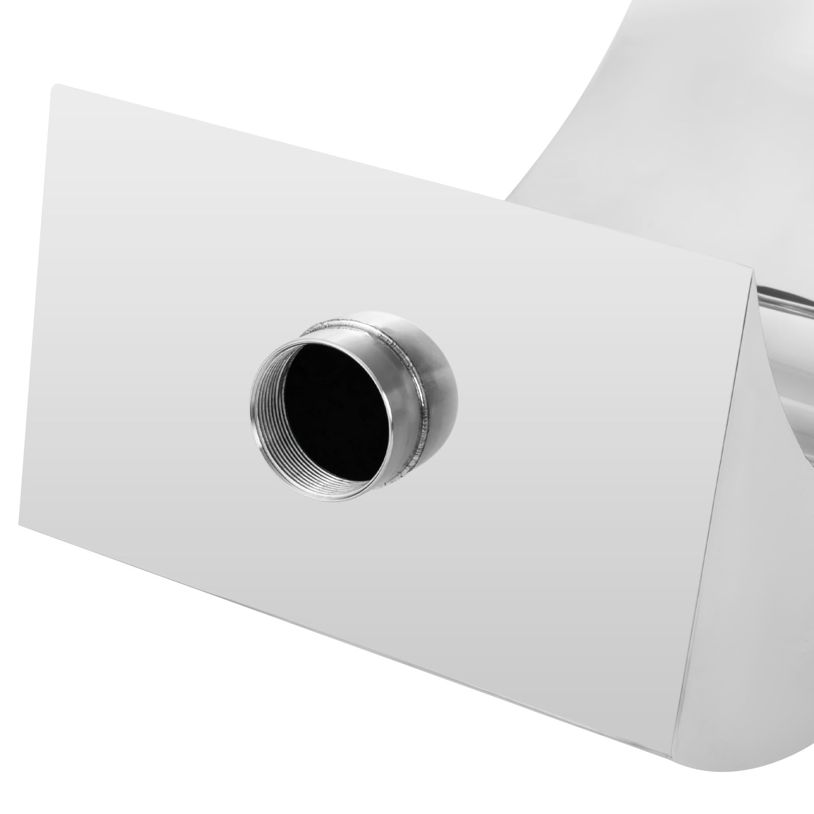 Fuente de acero inoxidable para piscina, ducha de flujo, surtidor, cascada, fuente para estanques de jardín, estanques de patio o piscina, chorro de agua, jardín, piscina, color plateado, 30 x 60 cm