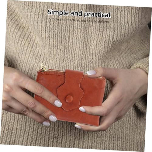 Vintage Floral Trifold Wallet for Women Durable Pu Material Coin Purse with Ample Storage Space Brown Clutch Design for Cards and Change Easy to Clean and Maintain4