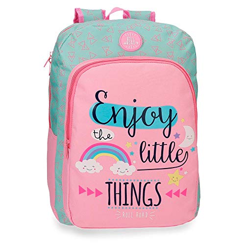 Roll Road Little Things Mochila escolar  40 cm  15.6 litros  Rosa