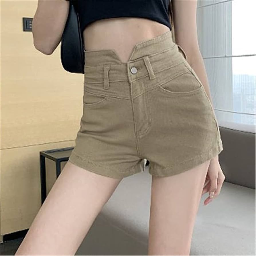 Amazon.co.jp: UXZDX 女性の夏のハイウエストストレッチタイト