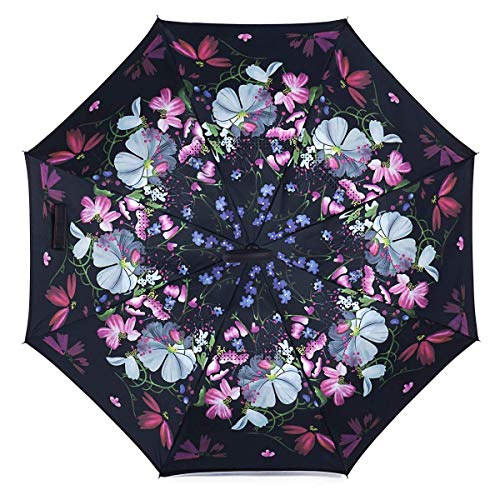 Newsight Reverse Umbrella, Double Layer Inverted Umbrella Waterproof (huayao)