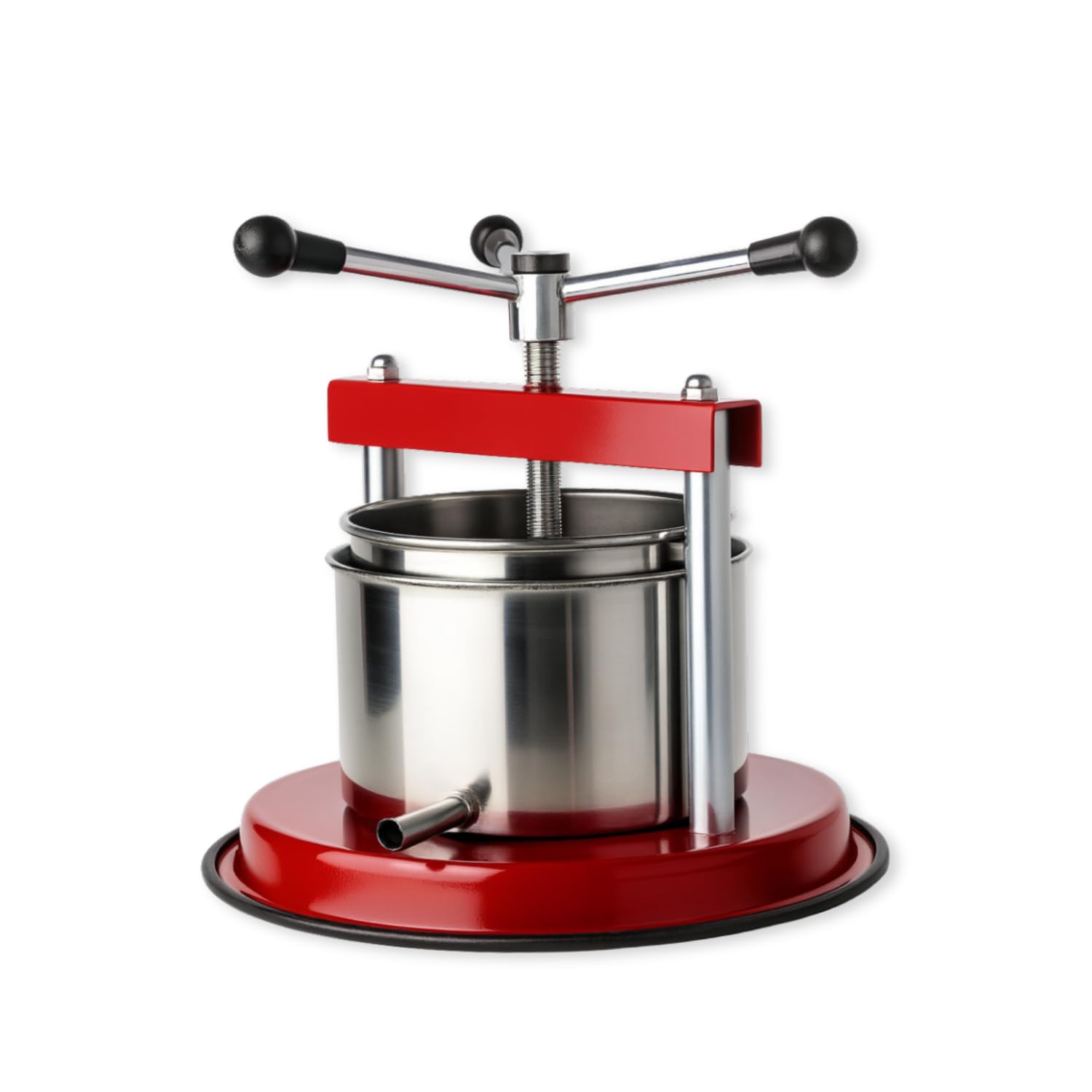 Virsus Torchietto in acciaio inox con diametro pari a 12 cm, capacità 2,5 Litri, pressa premitutto per alimenti, melanzane, liquore, vino, frutta, verdura, mirto, Made in Italy