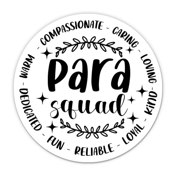 para Squad Sticker - 3" Laptop Sticker - Waterproof Vinyl for Car, Phone, Water Bottle - para Professional Decal