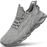 Herren Laufschuhe Schuhe Turnschuhe Sportschuhe StraßEnlaufschuhe Walkingschuhe Trainingsschuhe Atmungsaktiv Leichtgewichts Fashion Sneakers for Männer Grau 42 EU