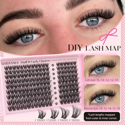 Image of Goddvenus Filter Lash Clusters Russian Volume Eyelashes Clusters
