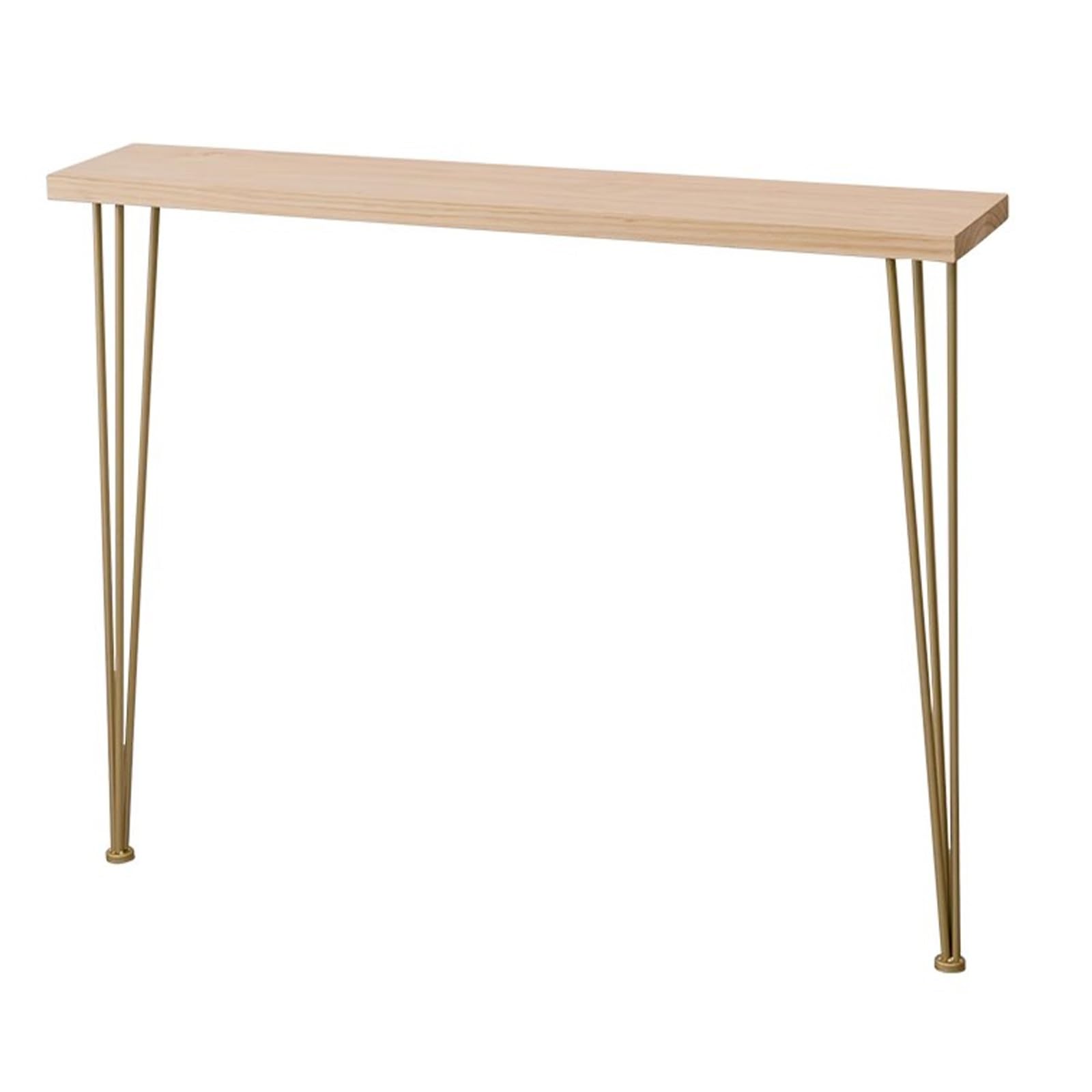 Mesa consola estrecha detrás del sofá para decorar tu sala de estar