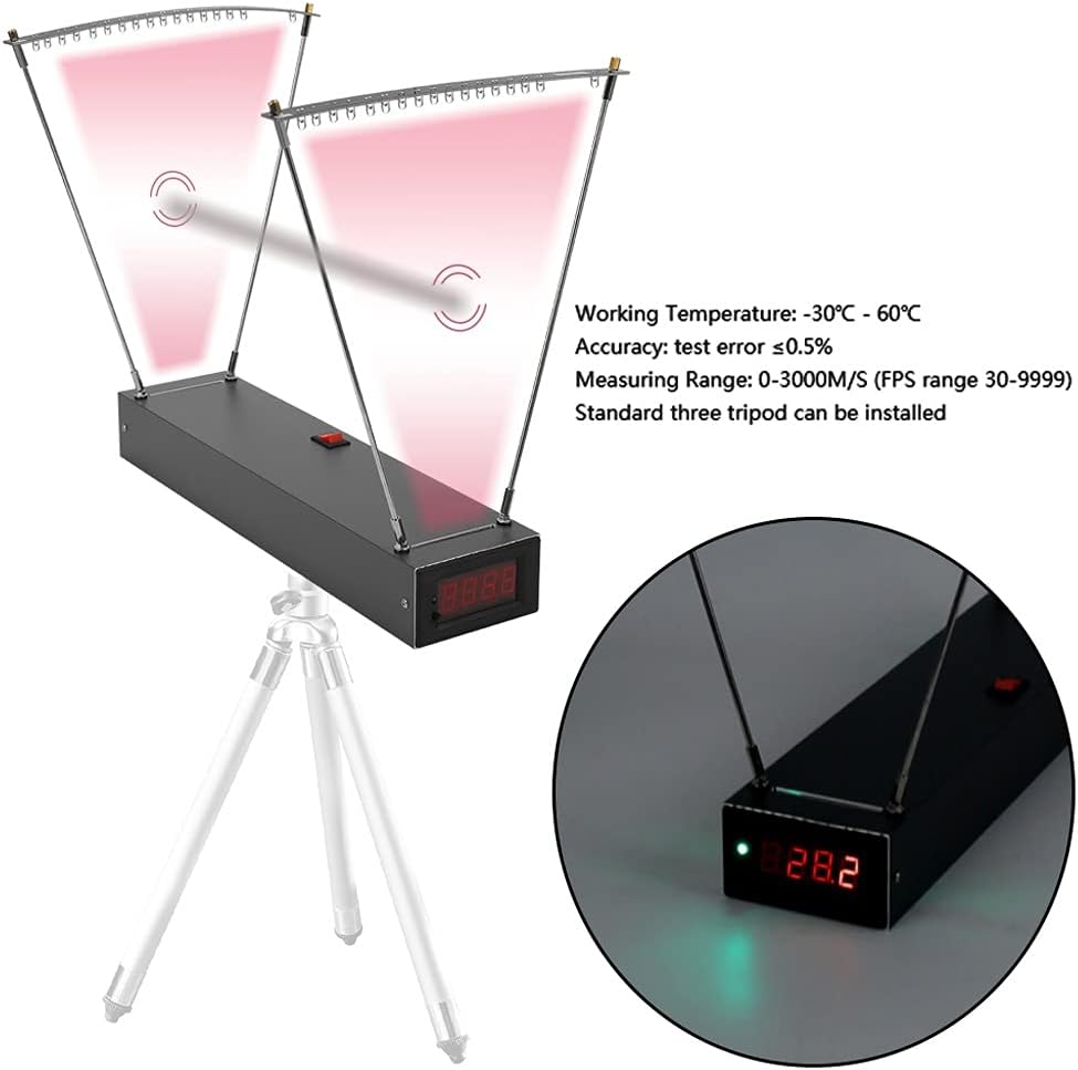 for Shooting Playthings Speed Meter Velocimetry Slingshot Bullet Speed Measuring or Light Strip