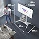 ONKRON TV Ständer rollbar für 50-86 Zoll Fernseher, max Belastung bis 105 kg, TV Standfuss höhenverstellbar, Fernseh Rollwagen max VESA 800x500 mobiler Fernsehständer mit Rollen Weiß TS1881-W