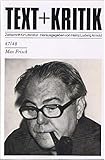 max zeitschrift  Max Frisch (Text + Kritik - Zeitschrift für Literatur\', Heft 47/48)