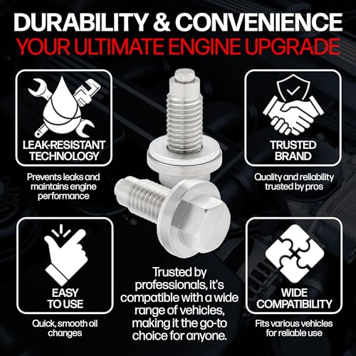Votex - Made in USA - M12 X 1.75 X 28MM Magnetic Engine Oil Drain Plug, Fits Chevrolet, Ford, GMC - Part Number DP060 by Votex - Used condition - Image 4