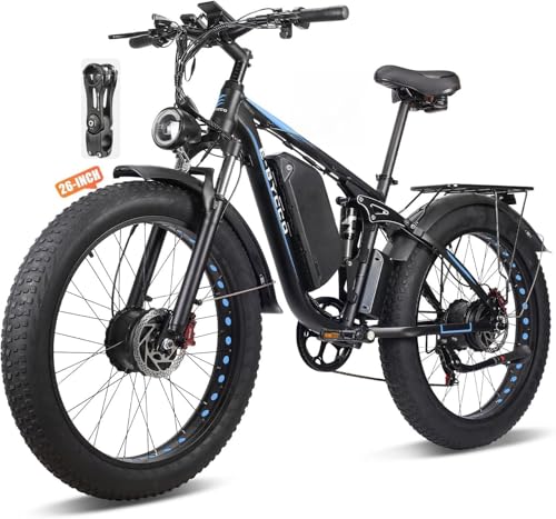 (26' Blue+ Handlebar Riser) 6000W Peak Dual Motor...