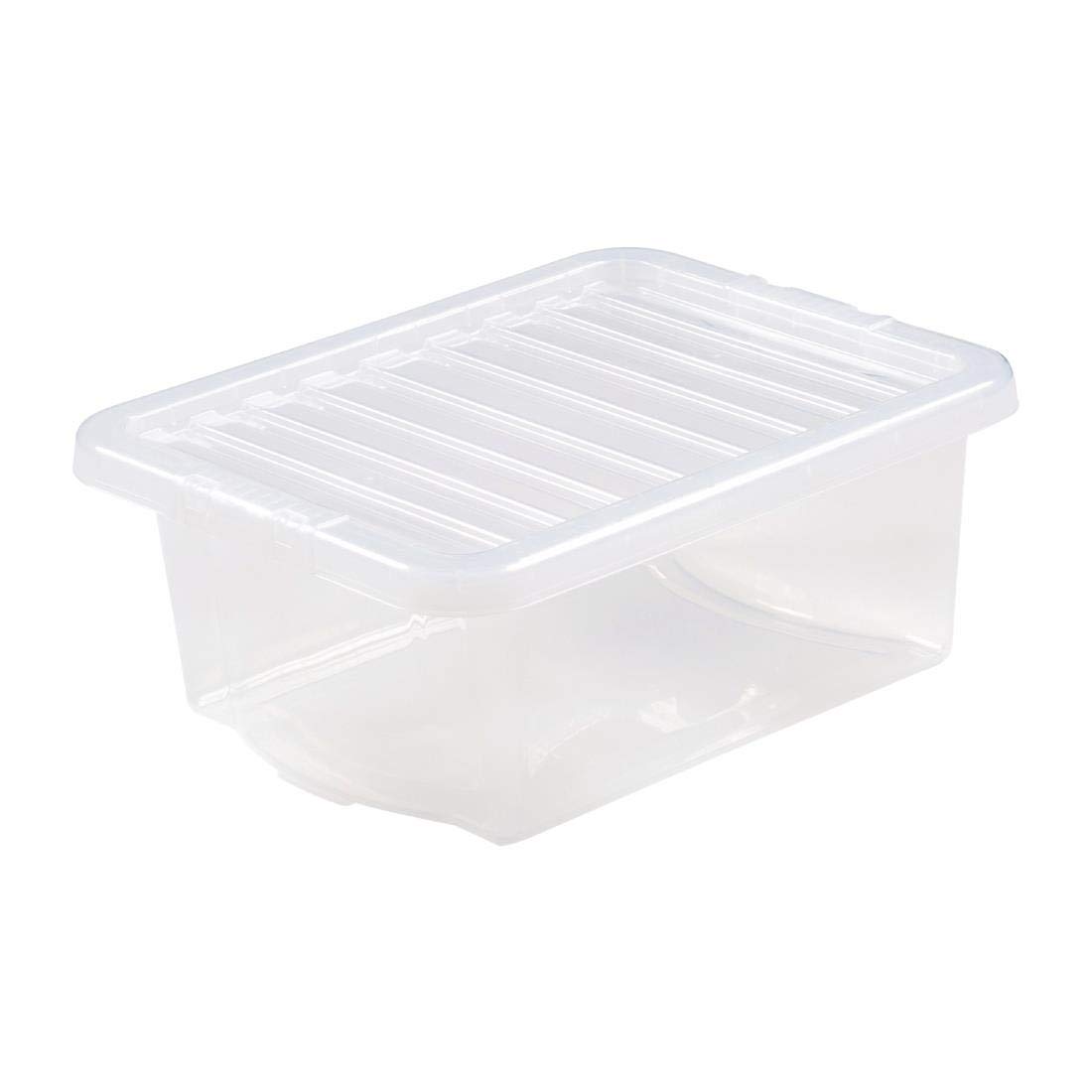 Wham Clear Crystal 7 Litre Box & Lid (Clear)