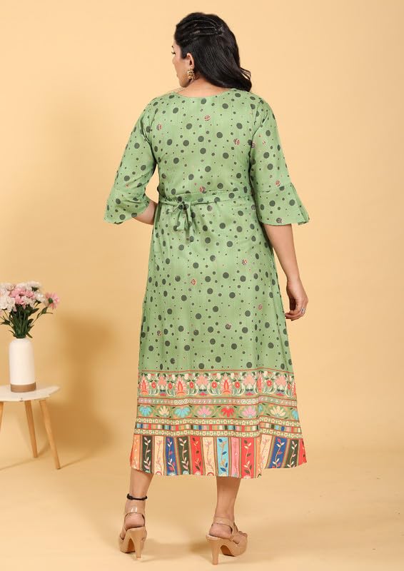 Image of RITIJYA Zipless Feeding Kurtis & Dresses for Women | Zipless Maternity Wear Gown Pregnancy Dress for Nursing Mothers | Viscose Rayon | Stylish & Comfortable | S to 4XL | Washable & Durable