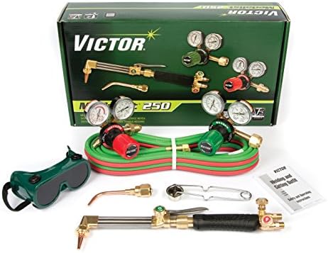 Victor Technologies 0384-2540 Medalist 250 System Medium Duty Cutting System, Acetylene Gas Service, G250-15-510 Fuel Gas Regulator