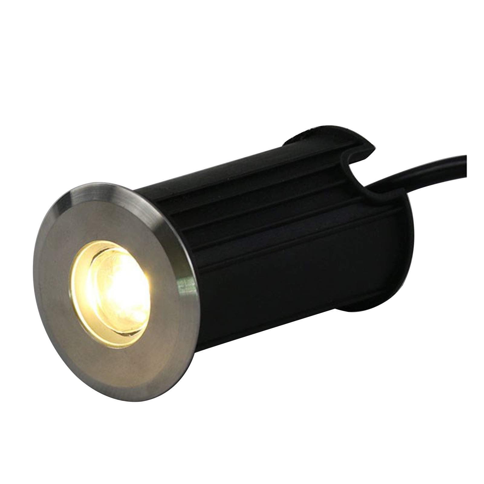 Mini Faretto da Terra con Luci A LED Subacquee - 85-265V Luci Subacquee per Laghetti, IP68 Impermeabile Luci Fontane, per Esterni, Scale, Piscine, Decorazioni Subacquee(Blue,75mm-3w)