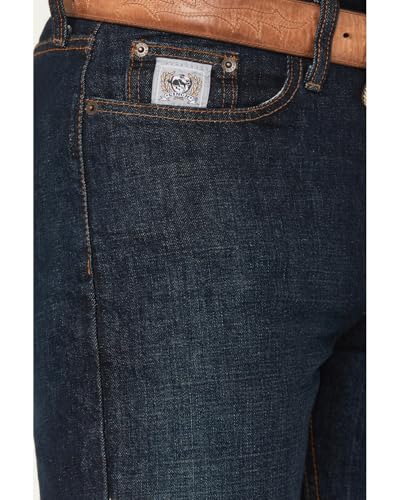 Cinch Men's Silver Label Dark Wash Slim Straight Jeans Dark Stone 30W x 32L2