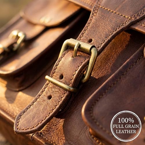 cuero 18 Inch Handmade Leather Satchel