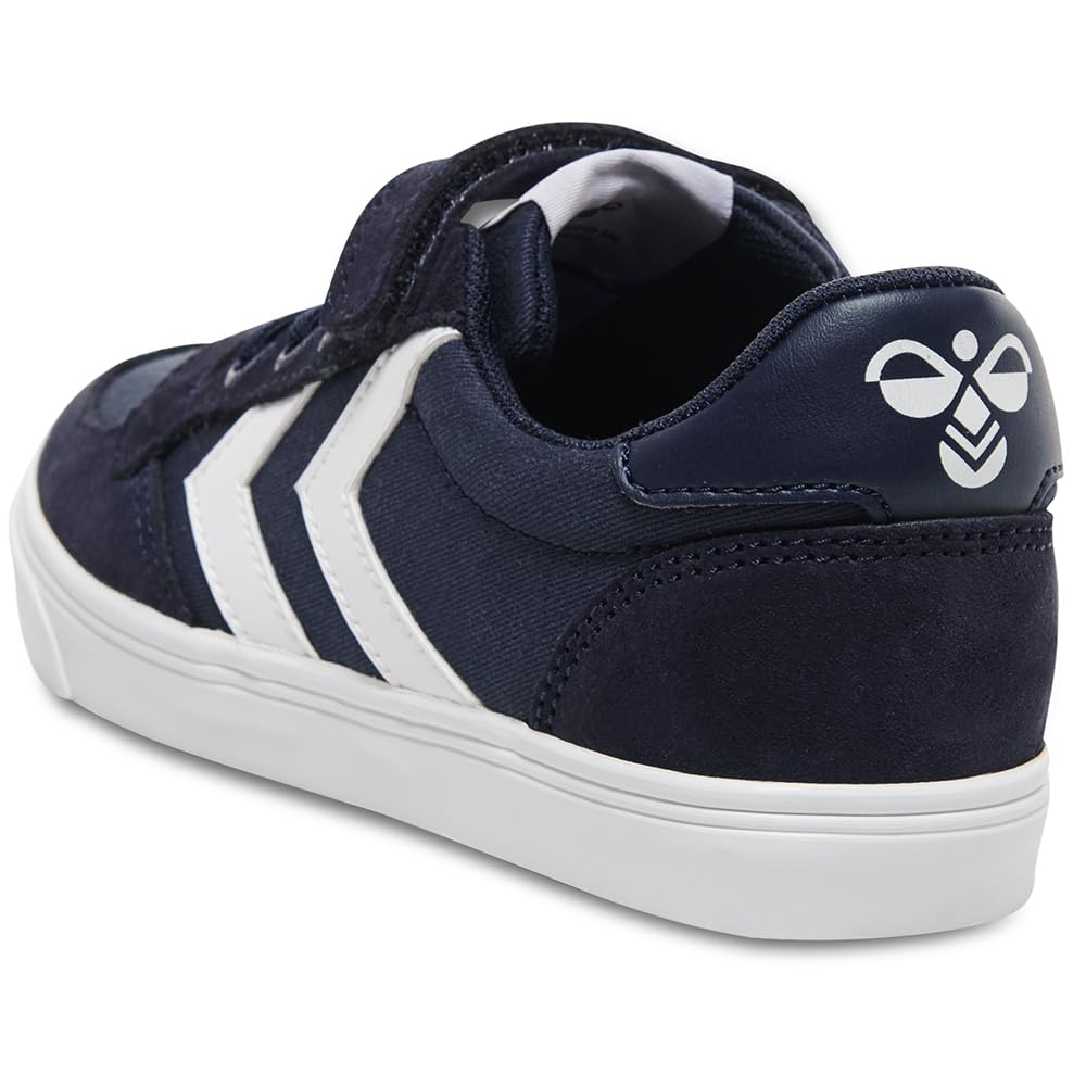 hummel Kids Slimmer Stadil Low Sneaker, Blue, Size 39